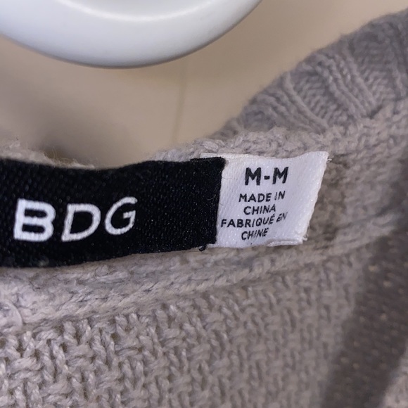 BDG Gray Turquoise Medium Cardigan Sweater - Picture 3 of 10